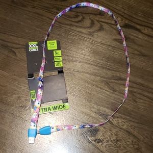 G G XXL 3' Fabric Sync/Charge Unicorn Cable
